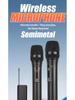 Rechargeable Wireless Metal Microphone for Stage, Home, KTV, Outdoor Speaker, Conference, and Performance.