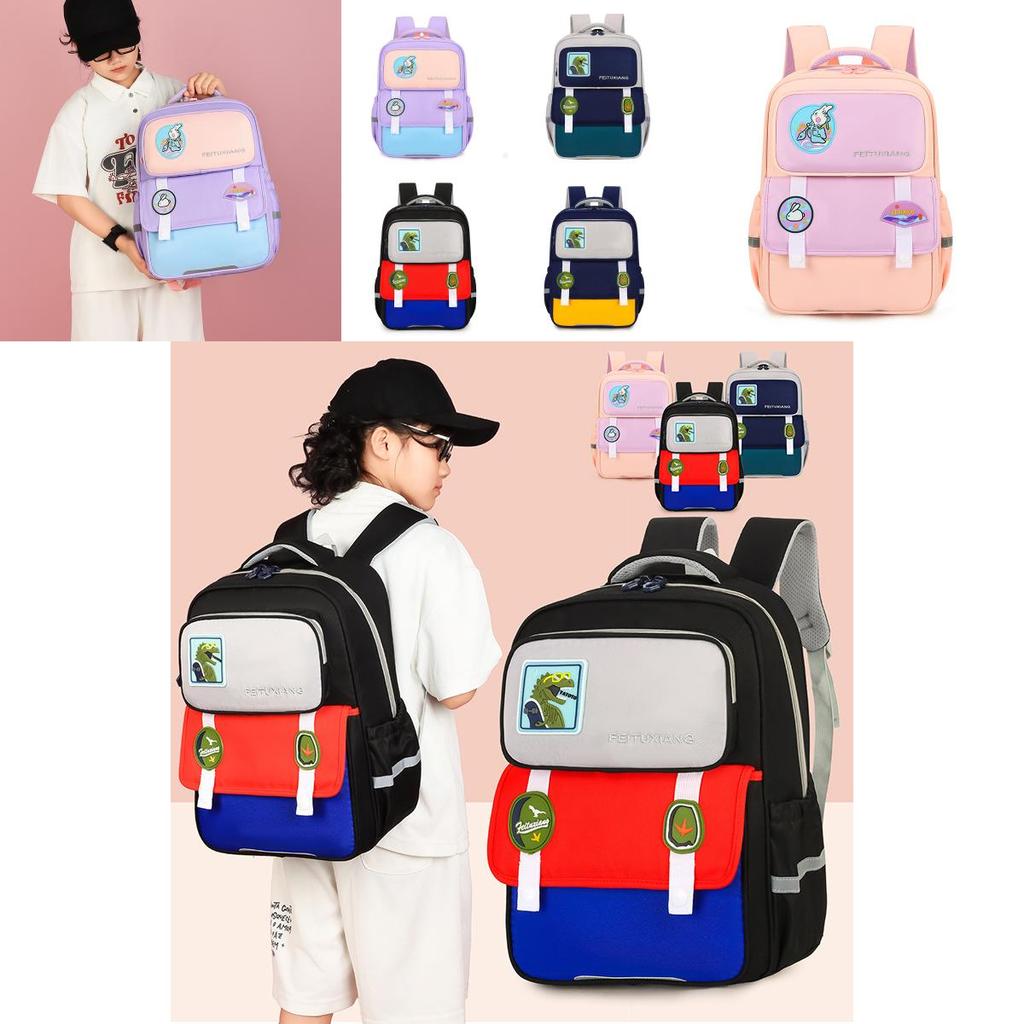 Leichter Rucksack mit großem Fassungsvermögen für Kinder Niedliches Cartoon-Muster Schultasche