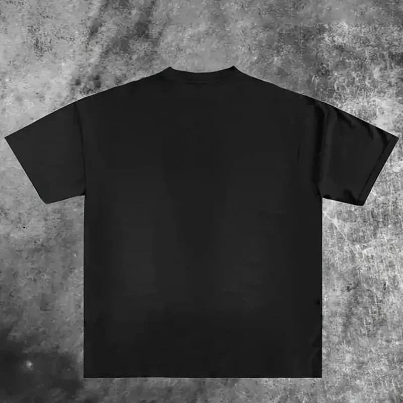 American Vintage EXCITER HEAVY METAL MANIAC Black Unisex T-Shirt Summer New Men's and Women's Fashion Streetwear
