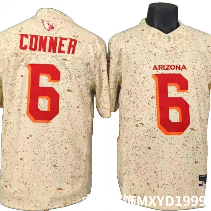 3rd Gen Football Jersey Arizona Cardinals 6 Conner Cream White Embroidered American