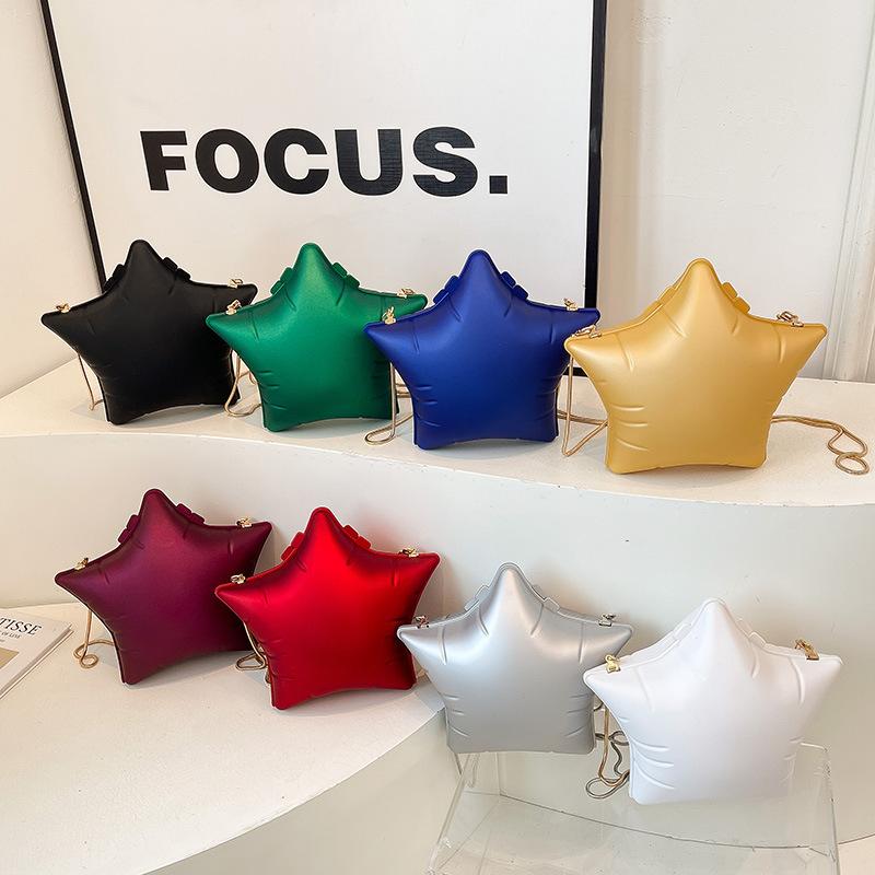 Cute Five-pointed Star Bag 2025 New European and American Fashion Candy Color Single Shoulder Women's Versatile Acrylic Box Bag