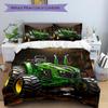 3pcs Tractor Duvet Cover Set - Machine Washable, Includes 1 Duvet Cover and 2 Pillowcases, No Core Included Yy251022155