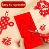 New 30PCS New Year Spring Festival window Paper Cuttings handmade DIY Suit Chinese Handmade Paper Cutting Kit Decorations Gifts