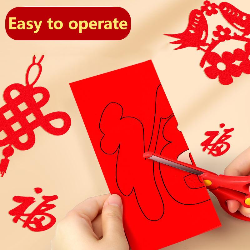 New 30PCS New Year Spring Festival window Paper Cuttings handmade DIY Suit Chinese Handmade Paper Cutting Kit Decorations Gifts