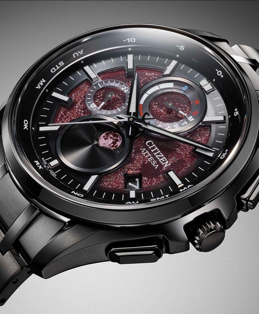 CITIZEN ATTESA Shades of Red Black Series Limited Edition Watch BY1005-73Z