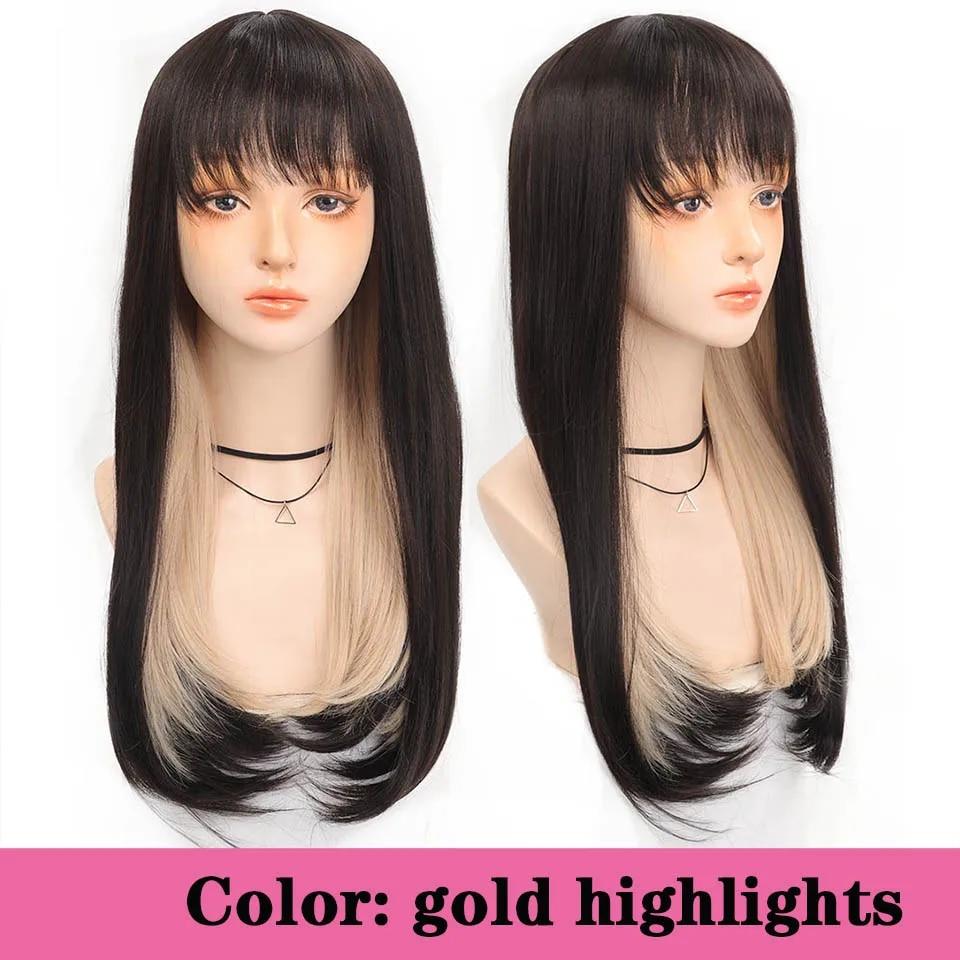 Dlouhá kudrnatá syntetická paruka se středovou ofinou tmavě hnědá paruka z přírodních kudrnatých vlasů ženská Cosplay paruka paruka z tepelně odolných vláken