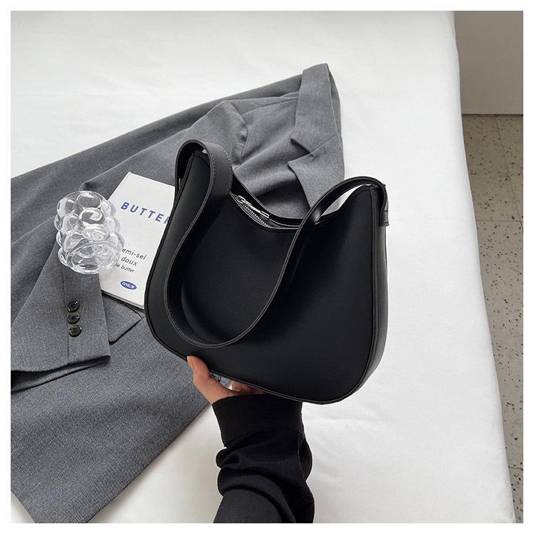 Bags Sense Women's 2023 Autumn Trendy Underarm Shoulder Bag with Bias Lock and Large Capacity