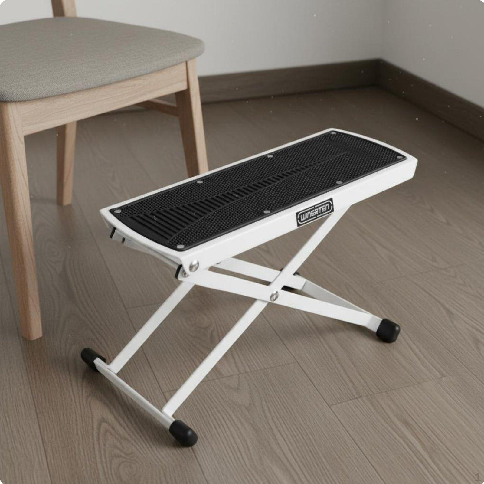 Classical Guitar Footrest Foldable Folding Foot Rest Portable Stool for Guitarists,