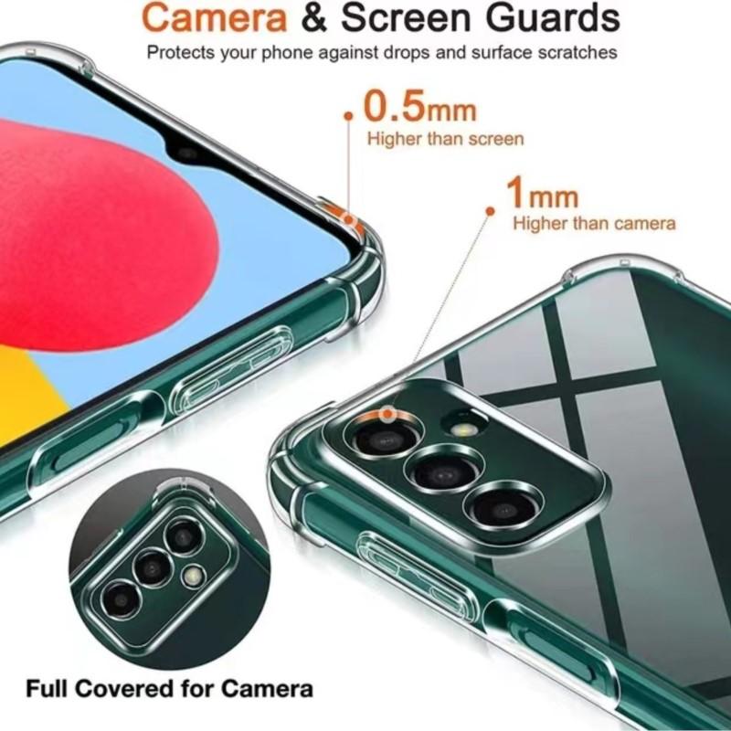 1.5MM Thick Air-Bag Clear Case For Samsung Galaxy A13 A23 A33 A53 A73 A14 A24 A34 A54 A22 A32 A52 A52S A72 4G 5G Cover Fundas