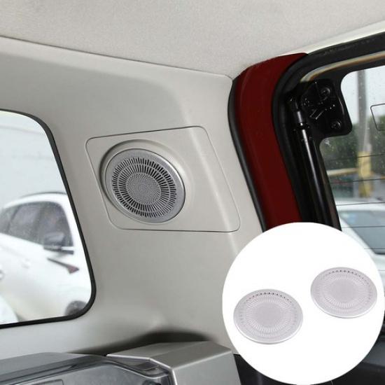 For Toyot-a FJ Cruiser 2007- Steel Car Trunk Pillar Speaker Cover Mesh Trim