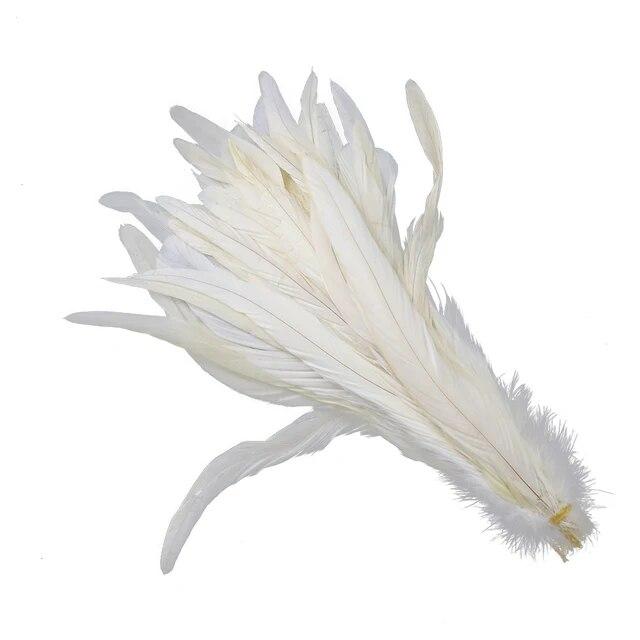 30-35cm Long Rooster Feather for Carnival Clothing Head Wear Decor Party Stage Performance Accessory Pheasant Plumas