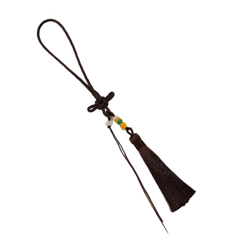 Colorful Tassels Keychain Pendant Phone Strap Chinese Knot Design Stylish Accessory For Keys Backpacks or Phones