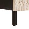 White Nightstand with Drawers 40 x 33 x 46 cm Solid Mango Wood