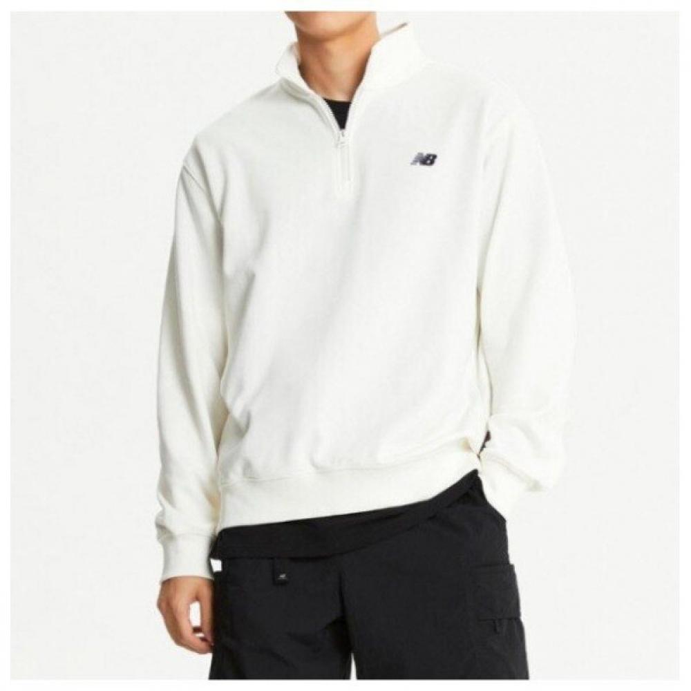 

New Balance Футболка с длинным рукавом Ess Classic на молнии до половины Kqj Nbnce41023 39 White series/100