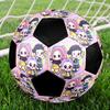 Ballon de Football Taille 5 Thème Chasseurs de Démons KPop, Convient aux Matchs Intérieurs et Extérieurs, un Cadeau Convient à Tous.