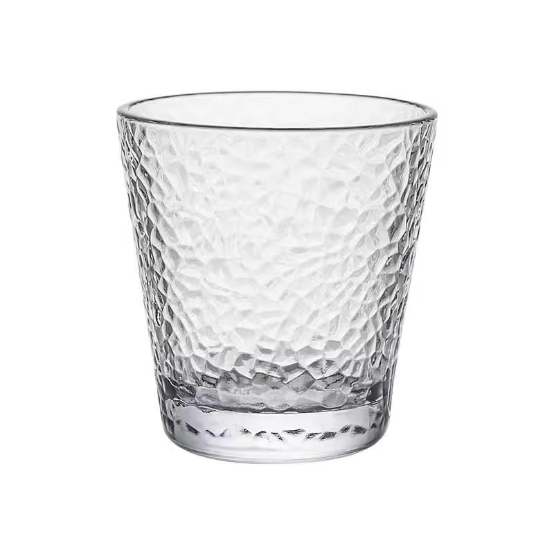 Japanese-Style Hammered Heat-Resistant Glass: Creative Water, Beer, and Tea Cup Set