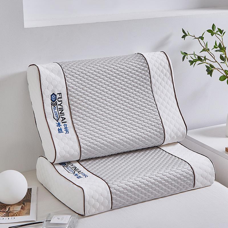 Латексная подушка Подушка для шеи из натурального латекса Подушка для сна Нескладывающаяся подушка для шеи Подушка из латекса 60 * 40 * 10CM