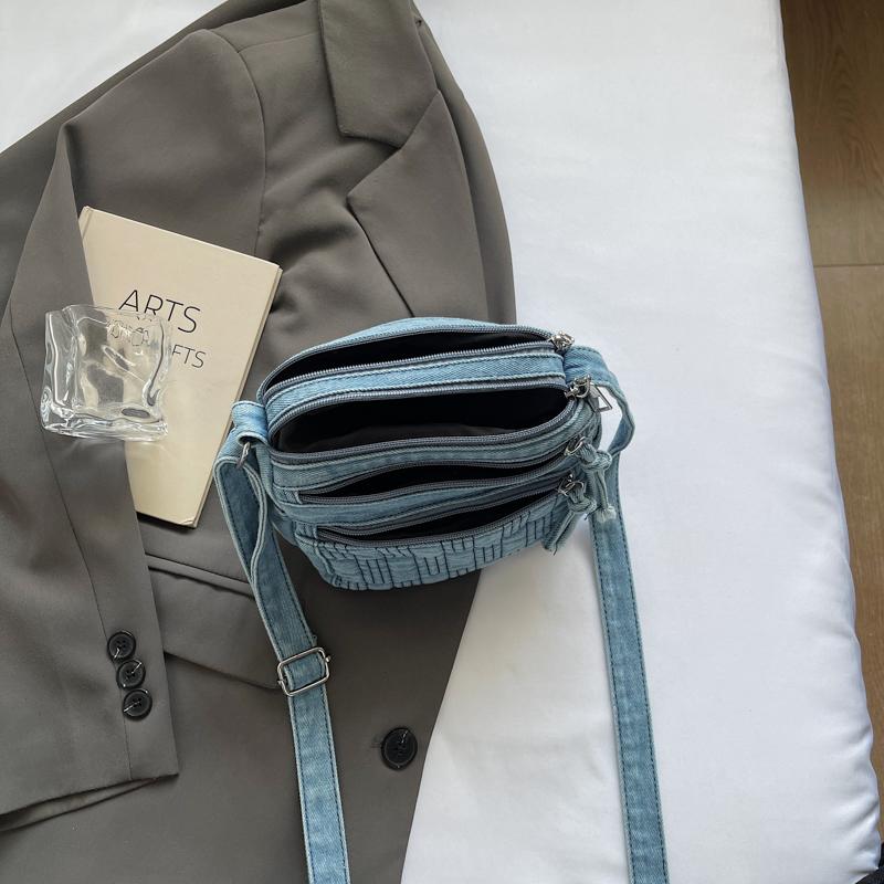 Denim Small Square Bag Women Shoulder Bag