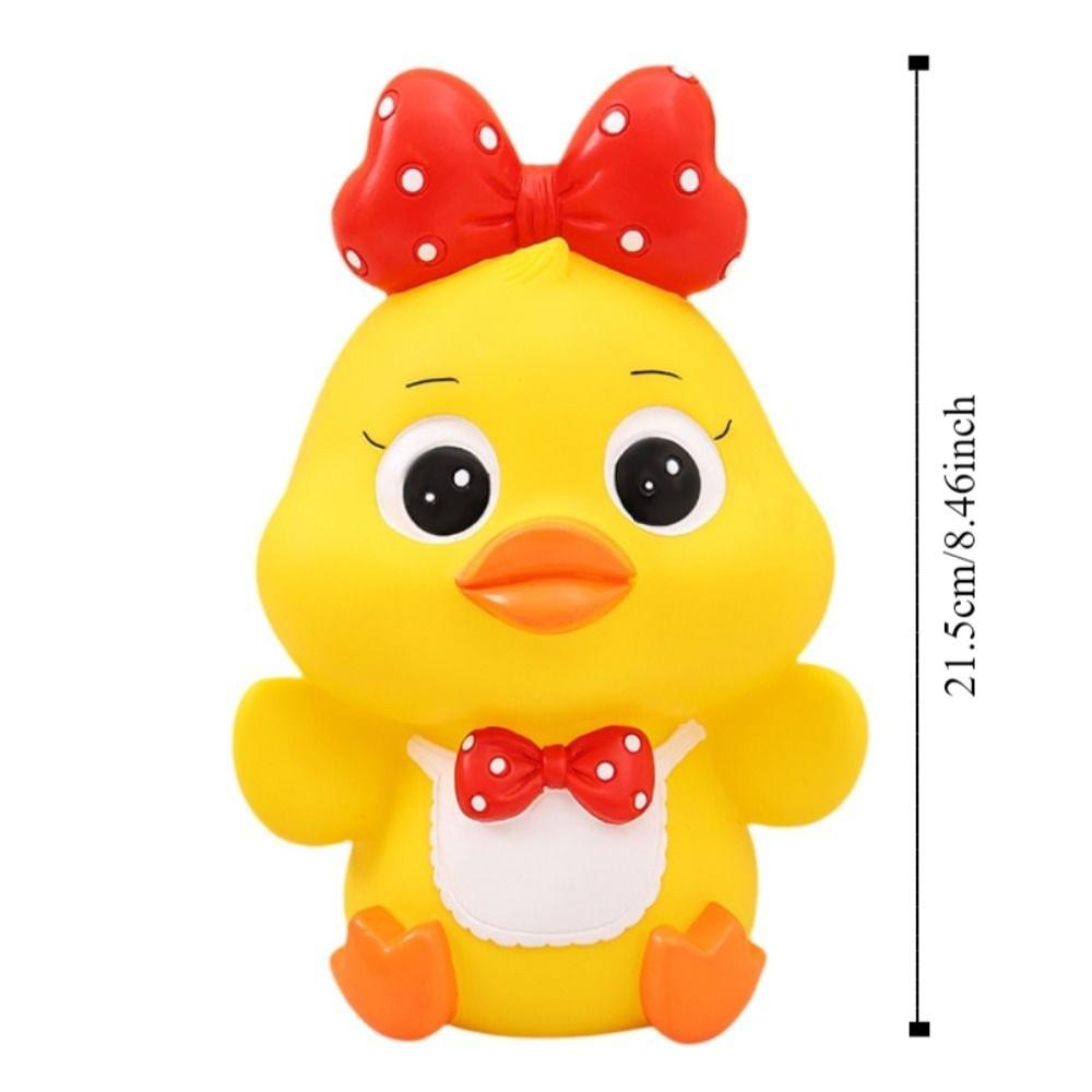 Savings Tank Little Yellow Duck Piggy Bank Decorative Duck Model Piggy Bank  Children/Kids