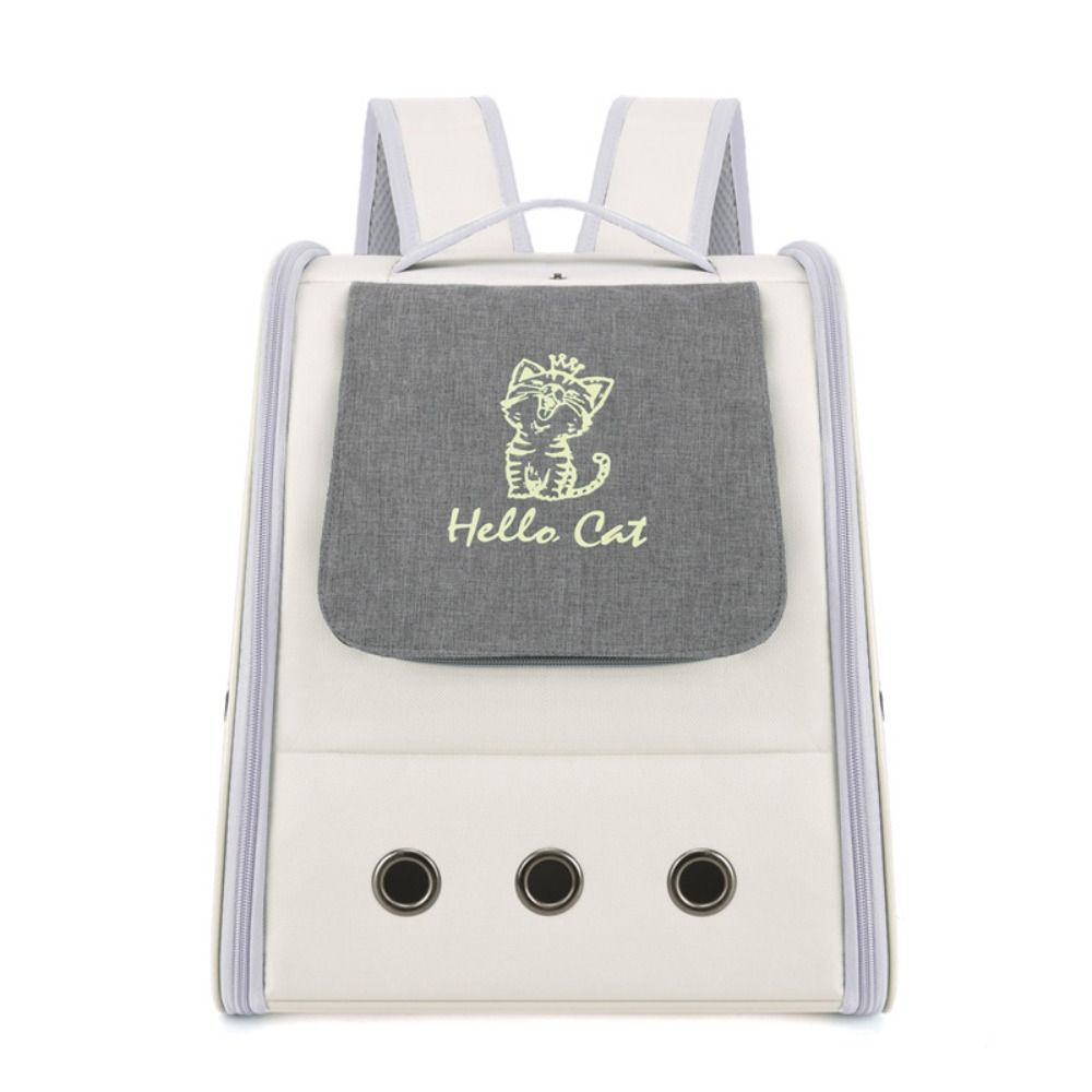 Carrying Pet Backpack Breathable Cat Bag Lightweight Pet Double Shoulder Bag Cat