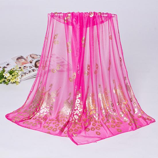 Chiffon Scarf Stylish Practical Beauty Girl Wrap Shawl for Daily Wear