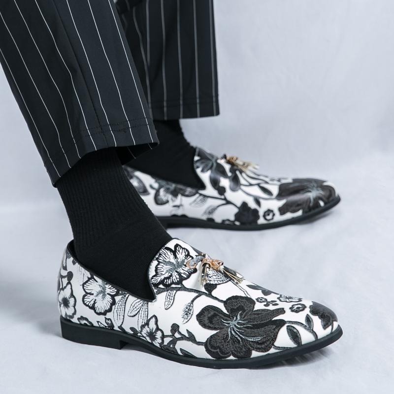 New Black Yellow New Dress Shoes for Men Lace-up Designer Party Business Office Oxfords Pointed Toe Big Size 2024 Autumn Loafers