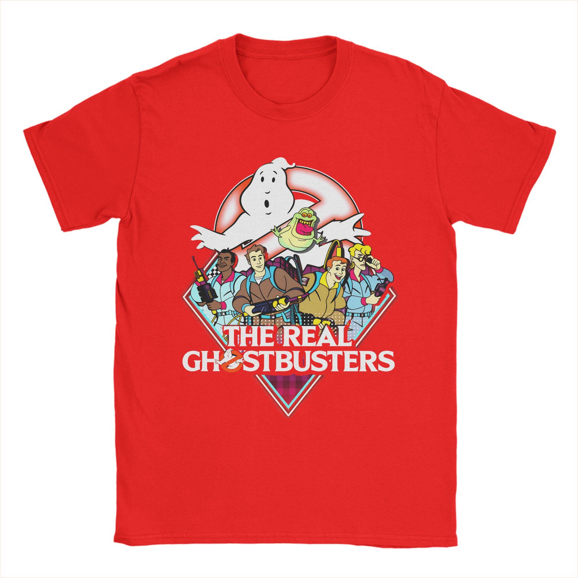 Movie collaboration Ghostbusters TShirt Unisex Funny Cotton Tee Shirt O Neck Short Sleeve T Shirts Gift Idea Tops S