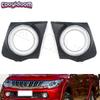 Pair front fog light frame covers For Mitsubishi L200 Triton MQ MR 2015-2018
