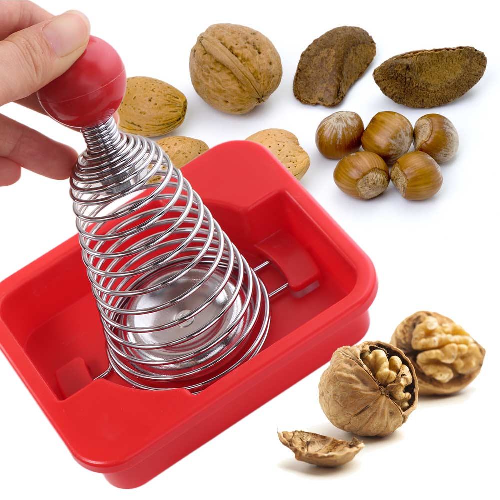 Professional Spiral Spring Nutcracker Effective Nut Shell Opener Walnut Plier Living Room