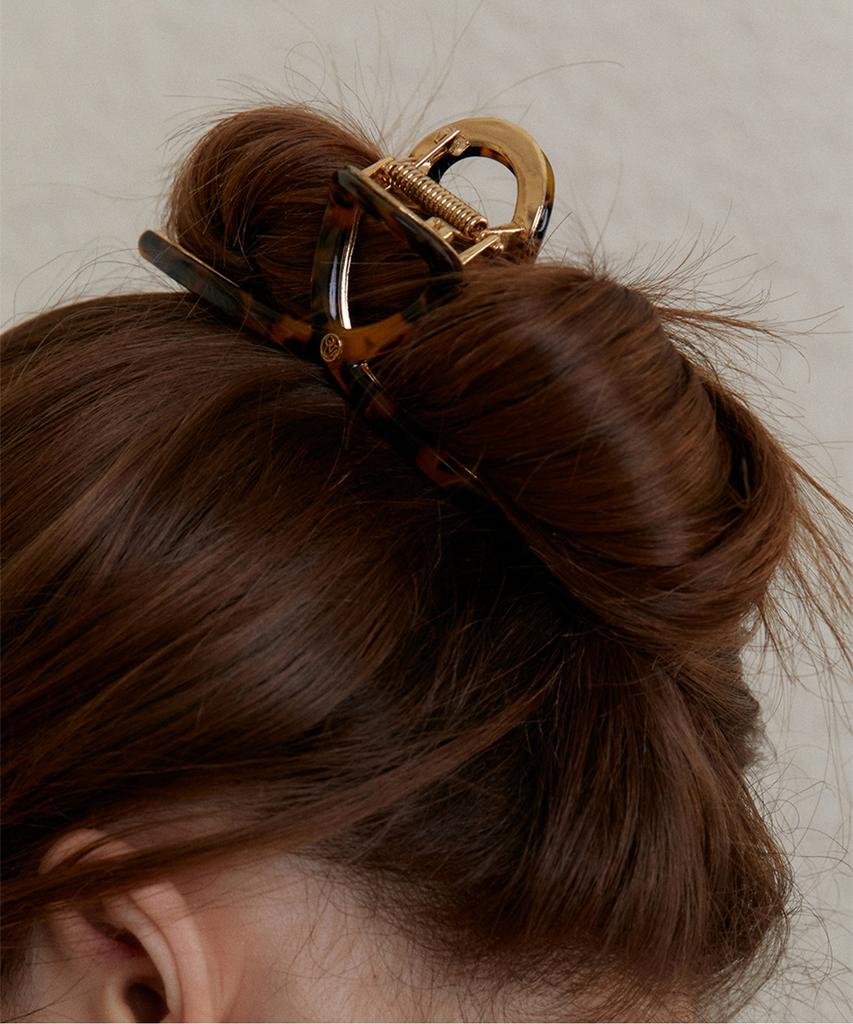 Obla Hc005 Twist Metal Point Hair Clip (Leopard) (2 Colors)