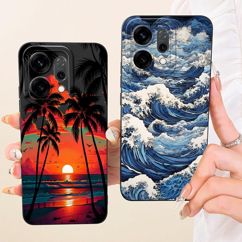 Cute Cartoon Phone Case For OPPO Reno 14 Cover Reno14 Pro Shockproof Silicone Funda Matte Bumper on OPPO Reno14Pro 5G Soft Shell