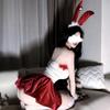 Seductive Christmas Lingerie: Sexy Bunny Girl, Cosplay Maid, Catwoman Bodysuit Set