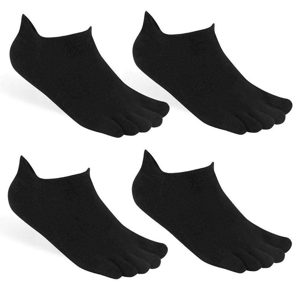 Cheap Toe Socks No Show Running Five Finger Socks For Men Women 4 Pack