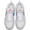 New Nike Court Borough LOW Anti-Slip Wear-Resistant Low-Top Kids' Skateboarding Shoes White/Blue Kids' DV5457-125