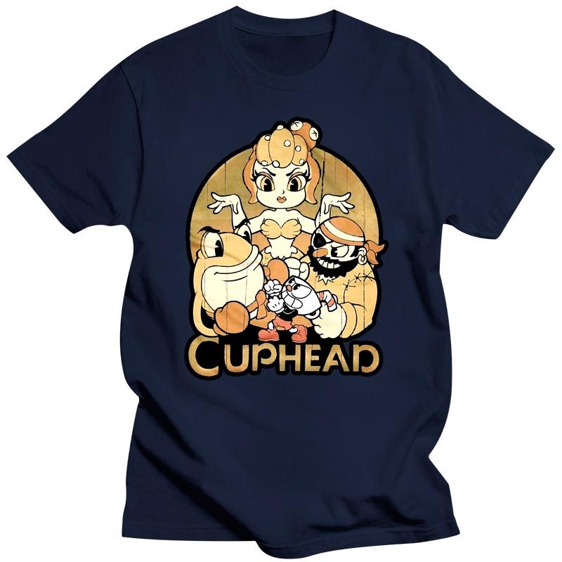 Pop Tees Cuphead Und Bosse Erwachsenen T-Shirt Erwachsene Lässiges T-Shirt