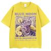Blue Moon Over Brooklyn Banana Smoothie T Shirt Men Women Fashion Aesthetic T-shirt Oversized Cotton  Casual T Shirts