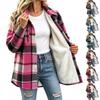 Women's Casual Plaid Open Front Long Vest with Pockets