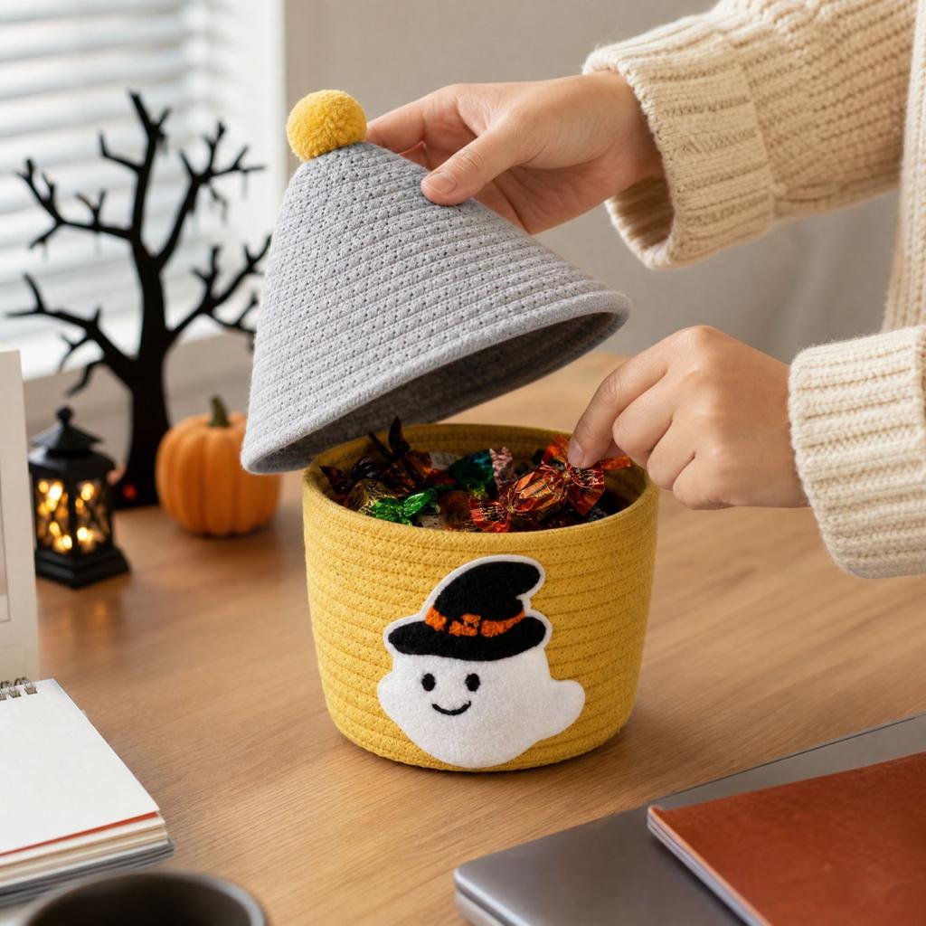 Halloween Desk Storage Box for Snacks and Toys, Household Multi-Purpose Container