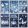 Christmas Decorations Holiday Party Decoration Window Stickers Pvc Static Stickers Window Decorations