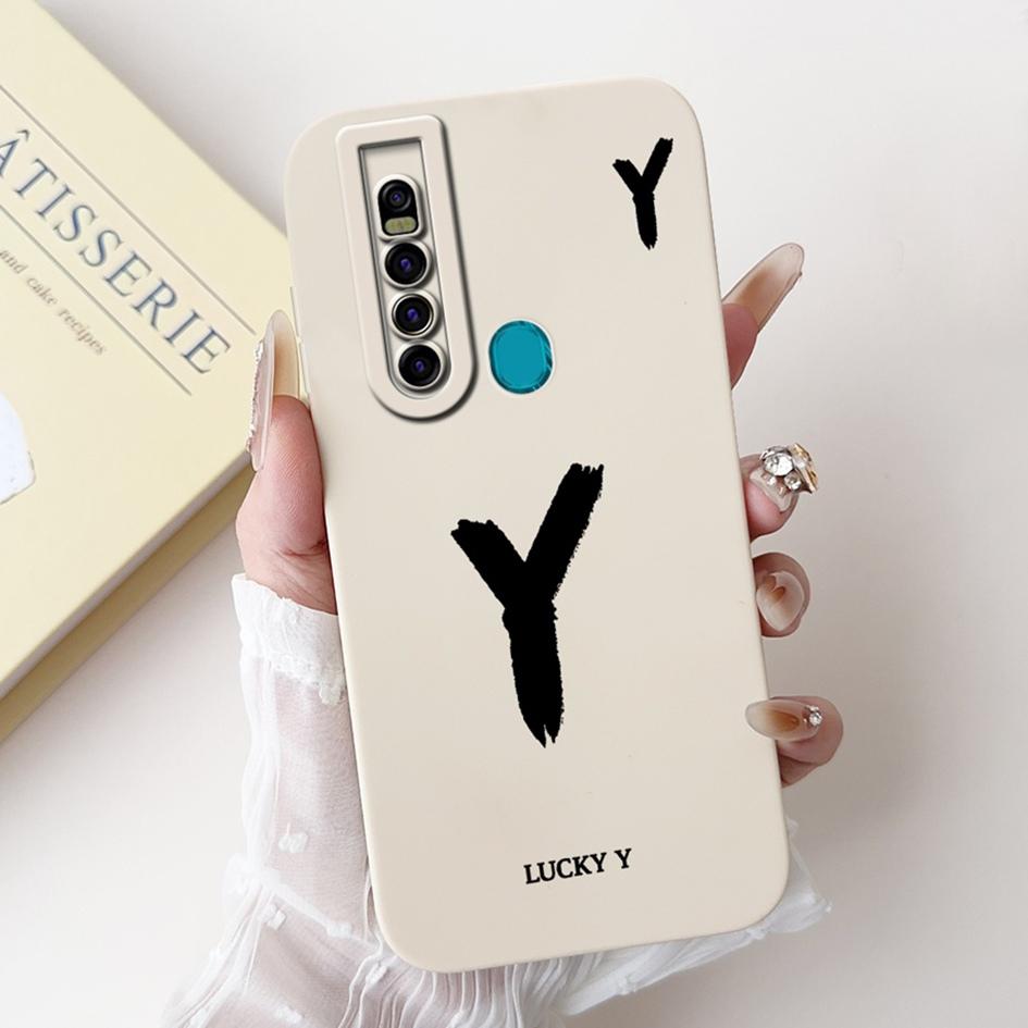 For Tecno Camon 15 Pro Case CD8 Luxury A Z Initial Letters Soft Silicone Bumper For Tecno Camon 15 Premier Camon15 Air CD6 Shell