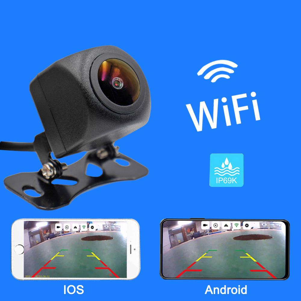 Drahtlose Auto-Rückfahrkamera WIFI 170 Grad WiFi Rückfahrkamera HD Nachtsicht Mini für iPhone Android 12V Autos