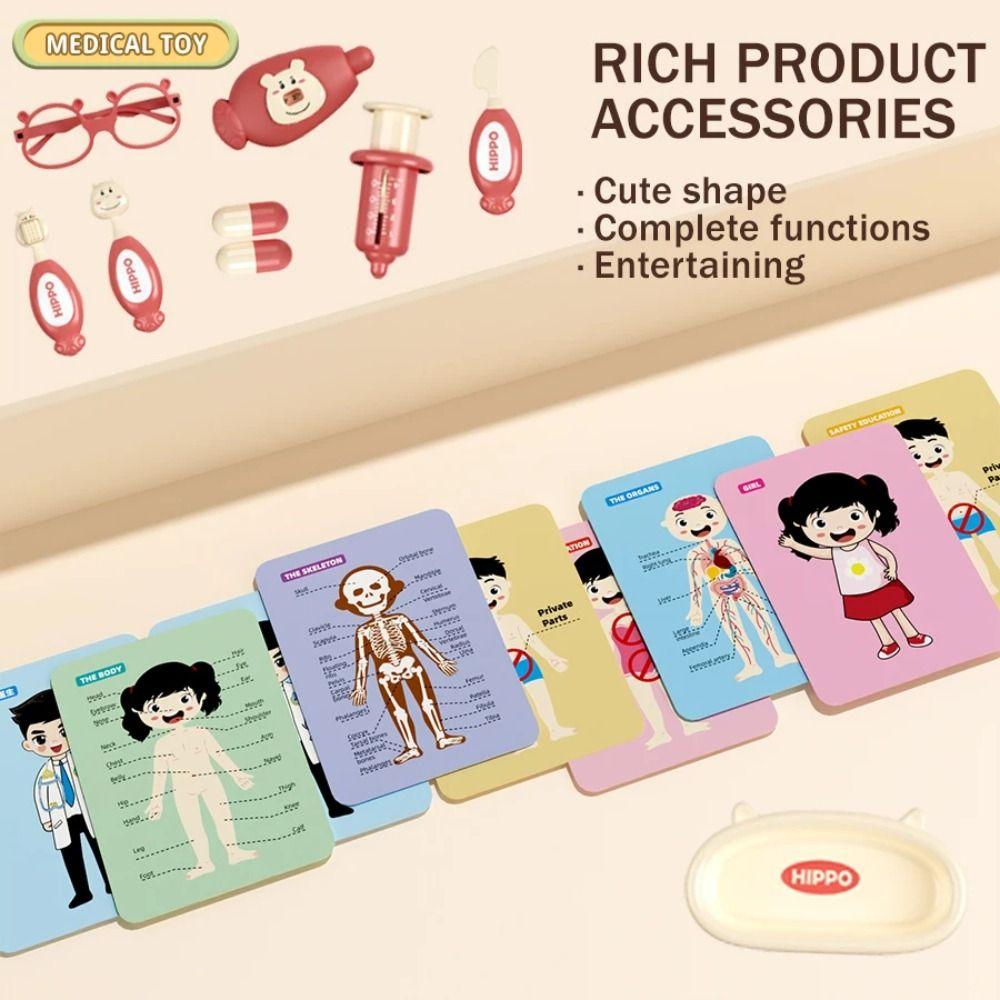 Educational Game Kid Stethoscope Doctor Set Pretent Play Toys Nurse Tools Bag Toys  Kids Gift