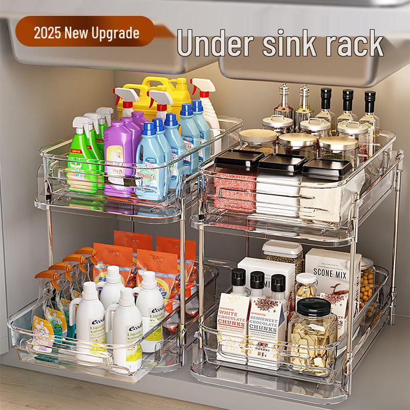 Pull-out Under-sink Bathroom Storage Rack