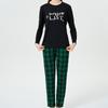 English Letter Christmas Print Women's Pajama Set: Stylish European & American Home Wear