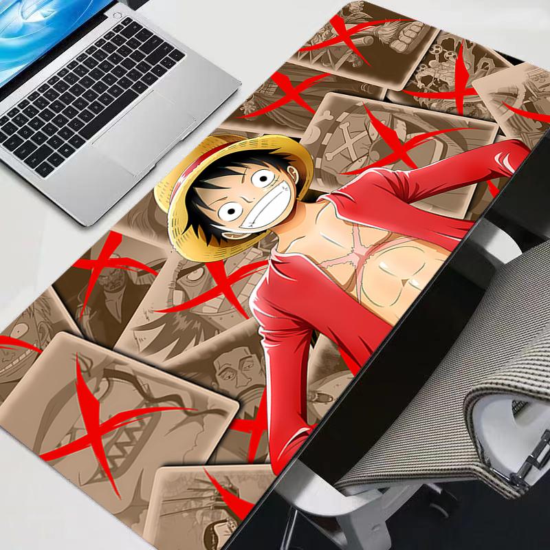 90x40cm Rubber Pc Mousepad One Piece Luffy New Gamer Gaming New Mouse Pads Bigs Desk Keyboard Mat Computer Laptop Mat