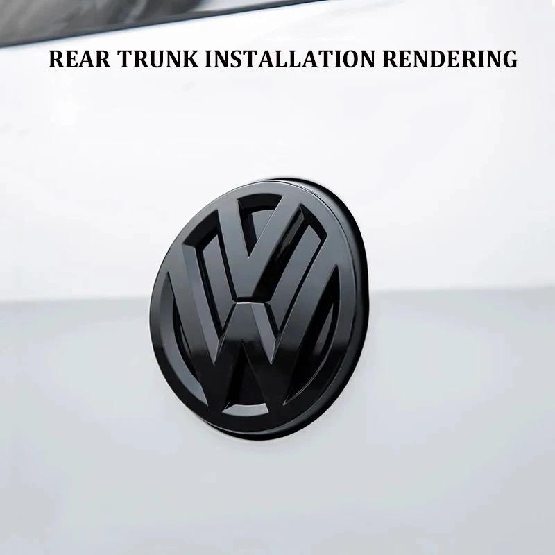 VW 2pcs ABS Car Front Grill Emblem Rear Trunk Badge Logo for Volkswagen VW Golf 5 6 7 7.5 8 MK5 MK6 MK7 MK8 Polo Scirocco Sticker