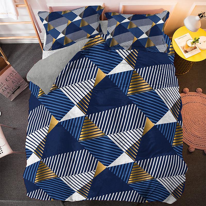 Nepravidelná Geometrie Král Královna Povlak na Peřinu Bohemský Styl Ložní Prádlo Sada Pro Děti Dospívající Dospělé Moderní Umění 2/3ks Polyesterový Povlak na Přikrývku