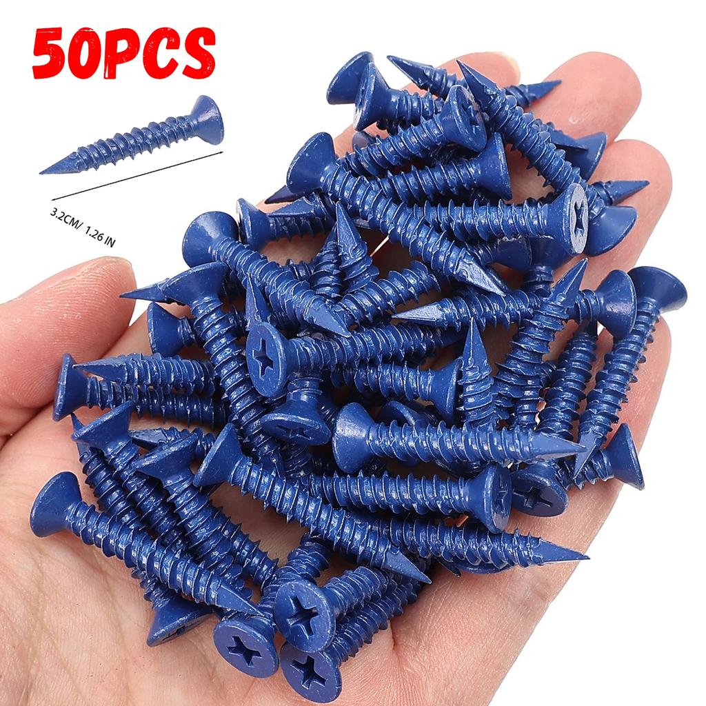 Concrete Cross Flat Head Screws Carbon Steel Self Drilling Screws High-Strength Self Tapping Screw Kit Woodworking Fasteners Set