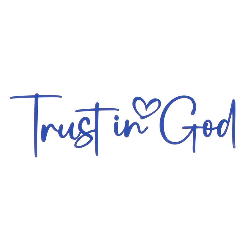 Trust In God Mirror Decal, Car Decals For Women, Faith Mirror Decal, Cute Vinyl Decal, Christian Car Mirror Decal, Religious Car