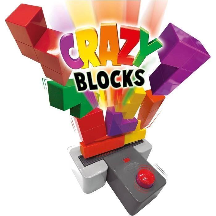 Skill Game - EDUCA - CRAZY BLOCKS - 15 Colorful Blocks - From 4 Years Old - 2 Players or More